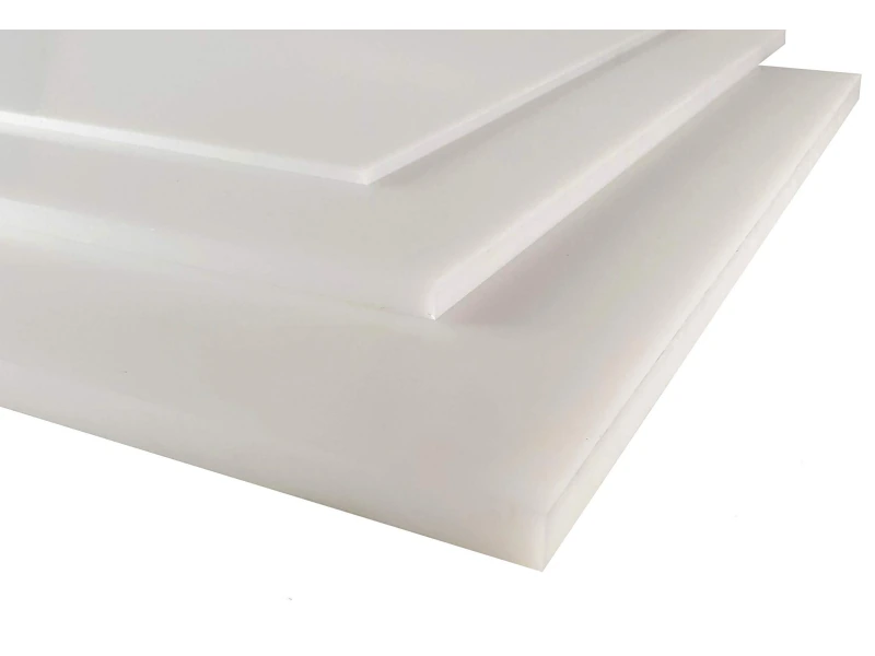 Weiße Platten aus technischem Kunststoff PE